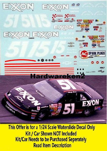 Nascar decal exxon 1989 - nascar, #51