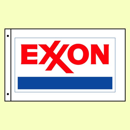 Exxon oil company logo flag - exxon,