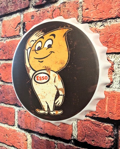 Esso motor oil racing sign - esso,