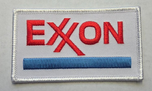 Exxon embroidered iron - (embroidered, iron/sew